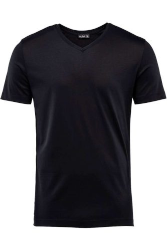 van Laack Meisterwerk Tailor Fit T-Shirt V-hals zwart, Effen