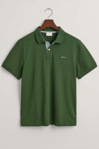 GANT Regular Fit Polo shirt Korte mouw groen