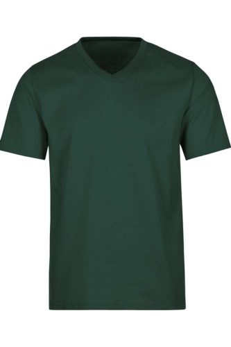 TRIGEMA Comfort Fit T-Shirt V-hals spar, Effen