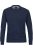 Redmond Casual Regular Fit Trui ronde hals blauw, Effen