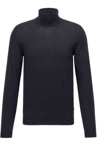 BOSS Slim Fit Coltrui donkerblauw, Effen