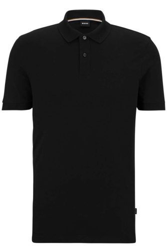 BOSS Regular Fit Polo shirt Korte mouw zwart