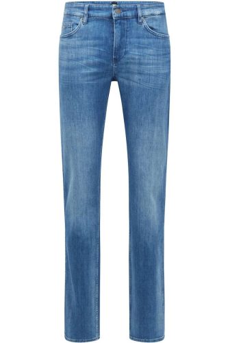 BOSS Delaware Slim Fit Jeans blauw, Effen