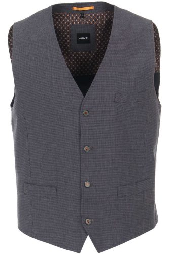 Venti Vest blauw, Effen