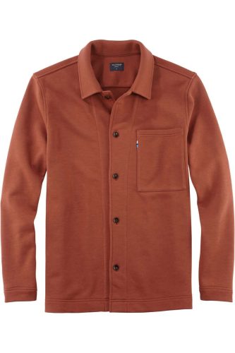 OLYMP Casual Modern Fit Overshirt lichtbruin, Effen