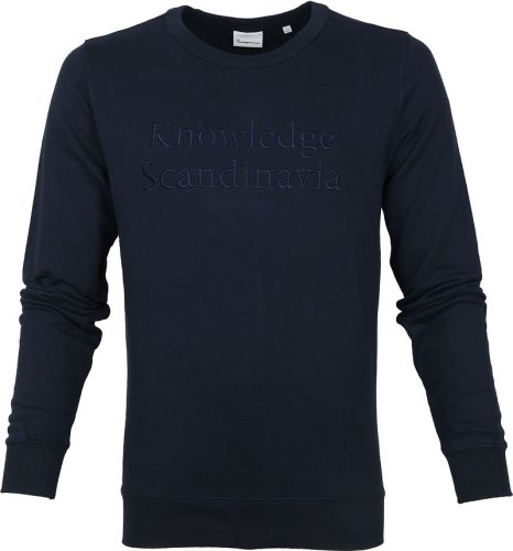 KnowledgeCotton Apparel Trui Elm Donkerblauw