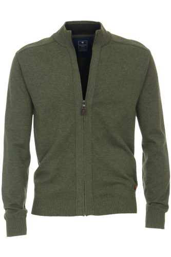 Redmond Casual Regular Fit Cardigan olijf, Melange