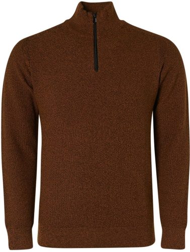 No Excess Half Zip Trui Bruin