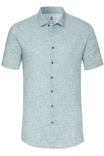 Desoto Slim Fit Jersey shirt groen, Effen