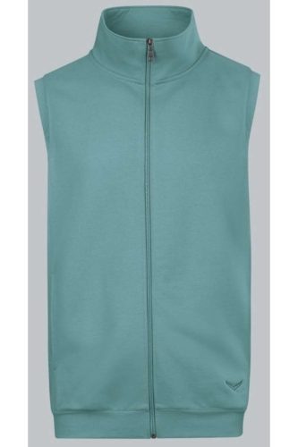 TRIGEMA Regular Fit Vest groen, Effen