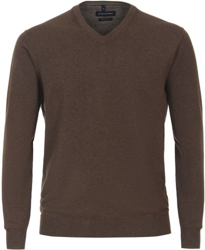 Casa Moda Pullover V-Hals Bruin