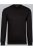 TRIGEMA Regular Fit Sweatshirt ronde halszwart, Effen