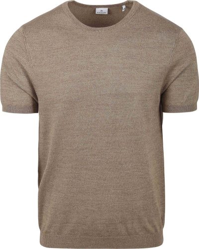 Blue Industry Knitted T-Shirt Melange Taupe