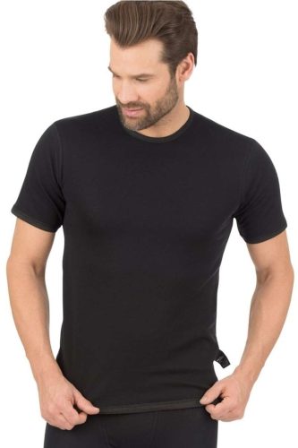 TRIGEMA Slim Fit Ondershirt zwart, Effen