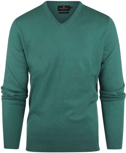 Steppin’ Out Trui Cotton Cashmere V-hals Medium Groen