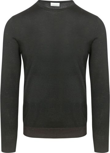 Profuomo Pullover Merinowol Zwart