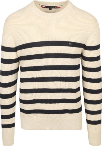 Tommy Hilfiger Sweater Ink Stripes Beige