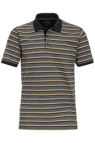 Casa Moda Casual Casual Fit Polo shirt Korte mouw bruin