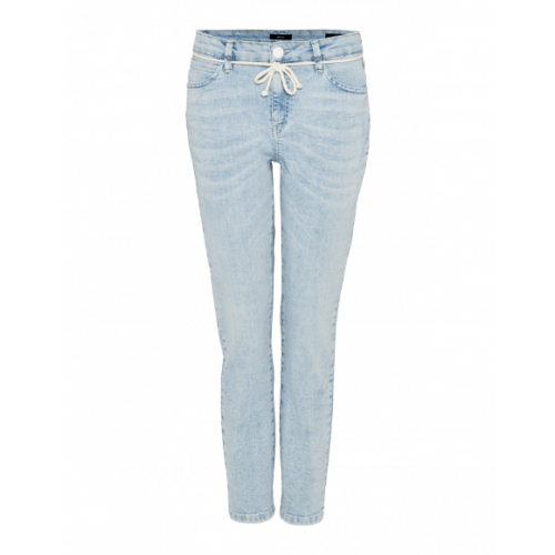 Opus – Blauw Bleached jeans Blauw