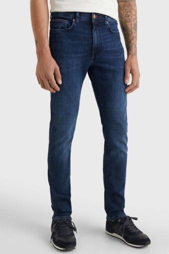 Tommy Hilfiger Bleecker Slim Fit Jeans donkerblauw, Effen