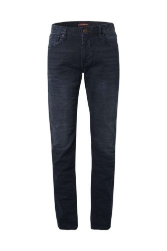 No Excess Tapered Fit Jeans donkerblauw, Effen