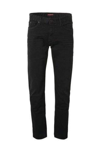 No Excess Tapered Fit Jeans zwart, Effen