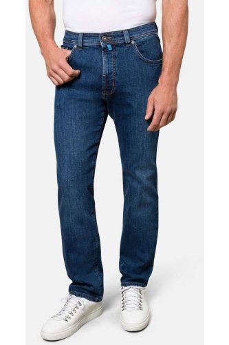 Pierre Cardin Dijon Comfort Fit Jeans donkerblauw, Effen