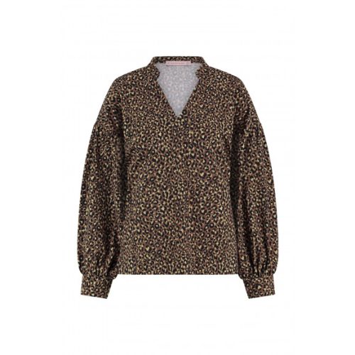 Studio Anneloes – Bruin Top leopard Bruin