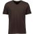 No Excess T-shirt korte mouw v-hals coffee