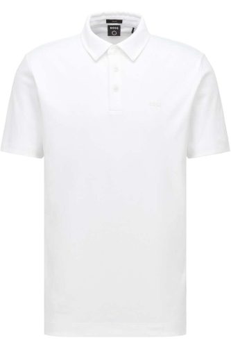 BOSS Slim Fit Polo shirt Korte mouw wit