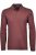 RAGMAN Regular Fit Poloshirt lange mouw bordeaux, Effen