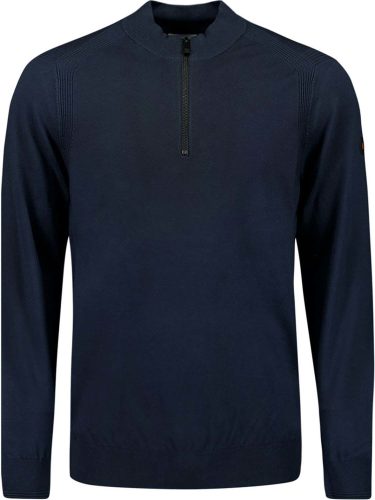 No Excess Pullover Half Zip Blauw heren