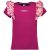 B.Nosy Meisjes t-shirt met contrast ruches festival fuchsia