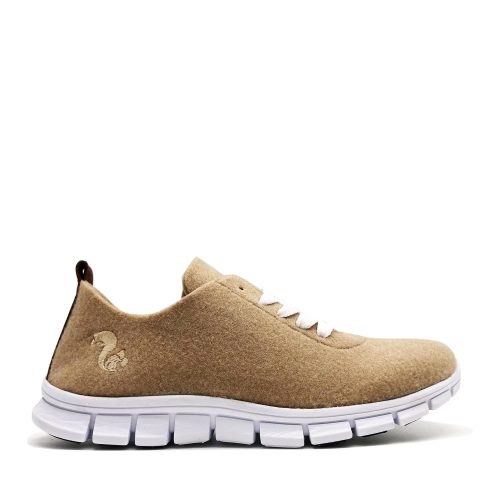 thies Low-Top Sneakers – thies ® PET Sneaker camel  vegan aus recycelten F in bruin