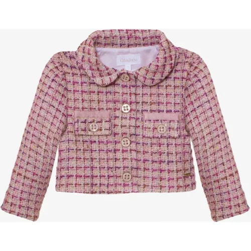 Patachou Meisjes jasje tweed roze