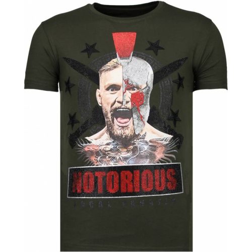 Local Fanatic Conor notorious warrior rhinestone t-shirt