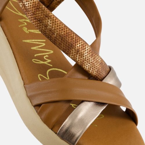 Oh My Sandals Oh My Sandals Sandalen cognac Leer