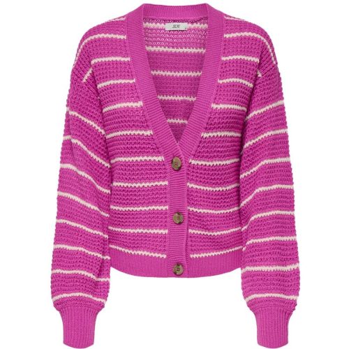 Jacqueline de Yong Ellen l/s v-neck stripe cardigan