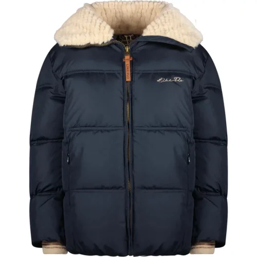 Like Flo Meisjes winterjas fancy met capuchon amaya navy