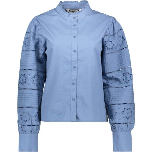 Only onlstar ls button emb shirt wvn cs 15343564 coronet