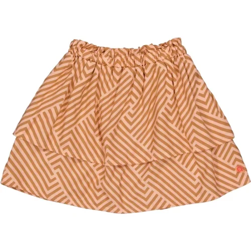 Quapi Meisjes rok qtiara aop peach stripe