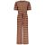 B.Nosy Meisjes korte mouwen jumpsuit babette aztec