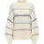 Only Onlmy ls stripe high neck knt ecru dessin