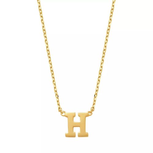 Isabel Bernard Kettingen – Le Marais Chloé 14 Karat Initial Necklace Letter H in gold