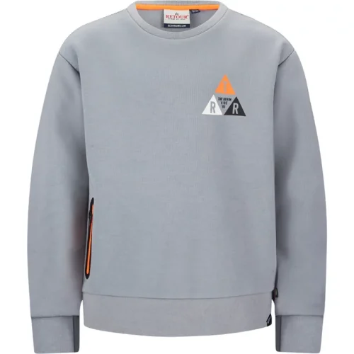 Retour Jongens sweater sef light steel