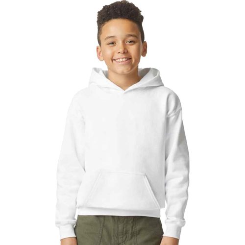 Gildan Kinder/kids softstyle effen midwicht fleece hoodie