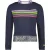 B.Nosy Meisjes sweater met losse top stripes navy