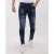 Mario Morato Strakke spijkerbroek slim fit jeans met scheuren mm