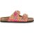 DWRS Label Dwrs malibu tweed | pink slippers met gesp dames