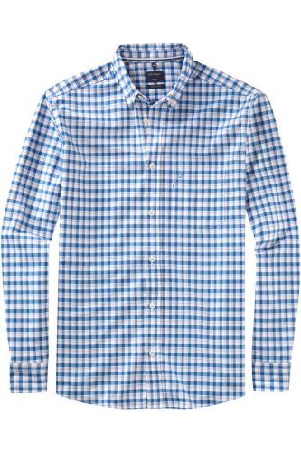 OLYMP Casual Regular Fit Overhemd blauw, Geruit